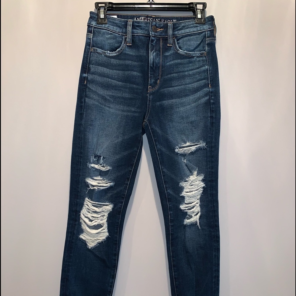 American Eagle distressed skinny jeans
